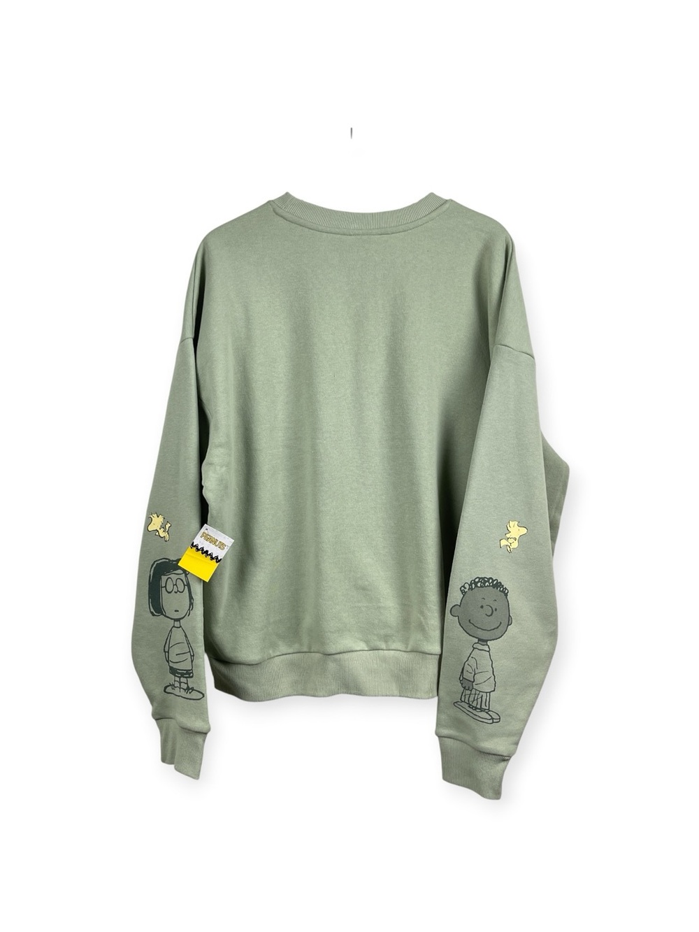 Peanuts Characters Green Sweatshirt Women’s Size M NWT - Picture 2 of 8